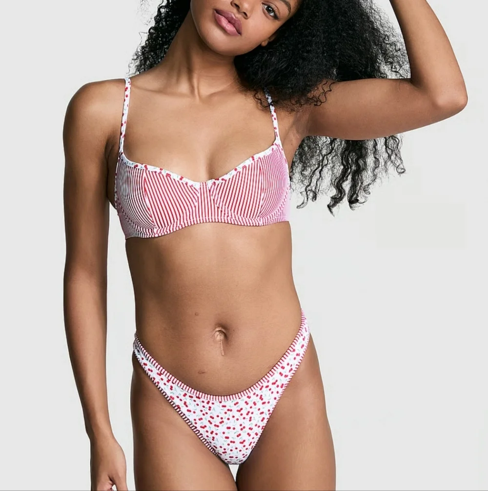 Frankies Bikinis bikini pink golden